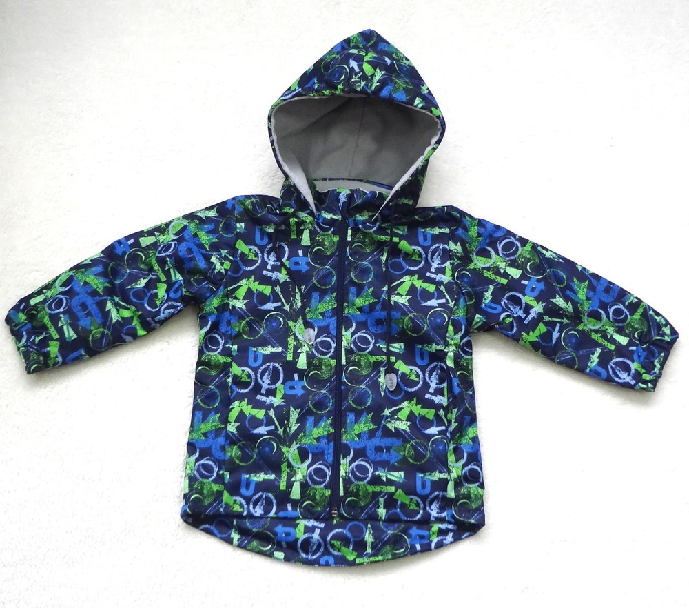 Ветровка на флисе для мальчиков 122-128 2418-07 (Ириска)