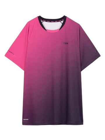 Мужская теннисная футболка NOX Pro - blackberry rose