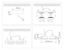 Ambrella Встраиваемый точечный светильник GU5.3 Acrylic Tech TN30711