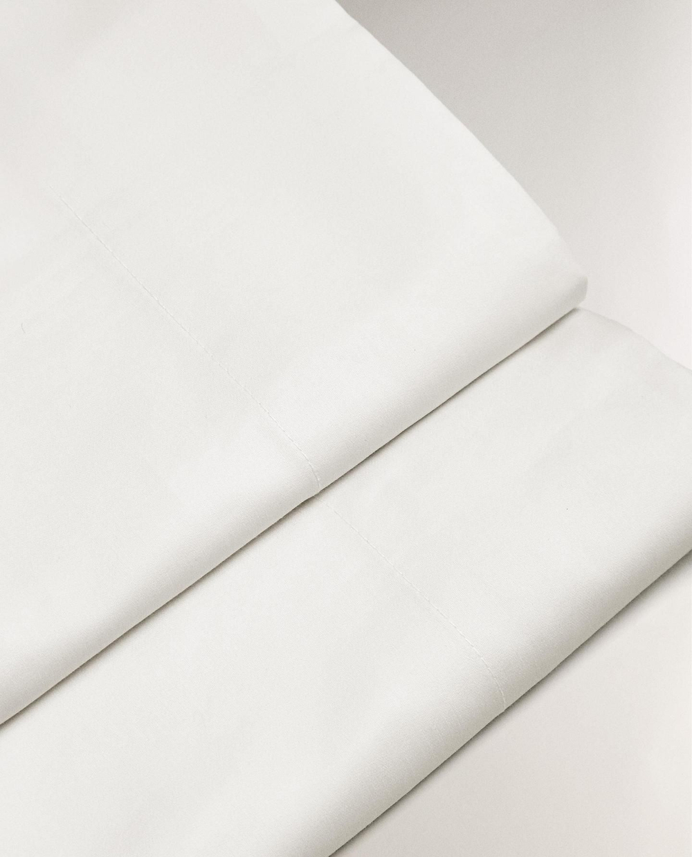 Zara Home - Простыня из атласа (1000 нитей), белый, 270x280 см