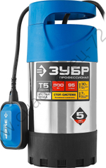 ЗУБР 800 Вт, дренажный насос с большим напором, корпус из нержавеющей стали, Профессионал (НПЧ-Т5-800-С)