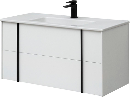 Тумба с раковиной Allen Brau Reality 100 см 1.32007.WM матовый белый