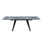 Стол раскладной Rhein (140+40+40), керамика глянцевая Lemurian Blue