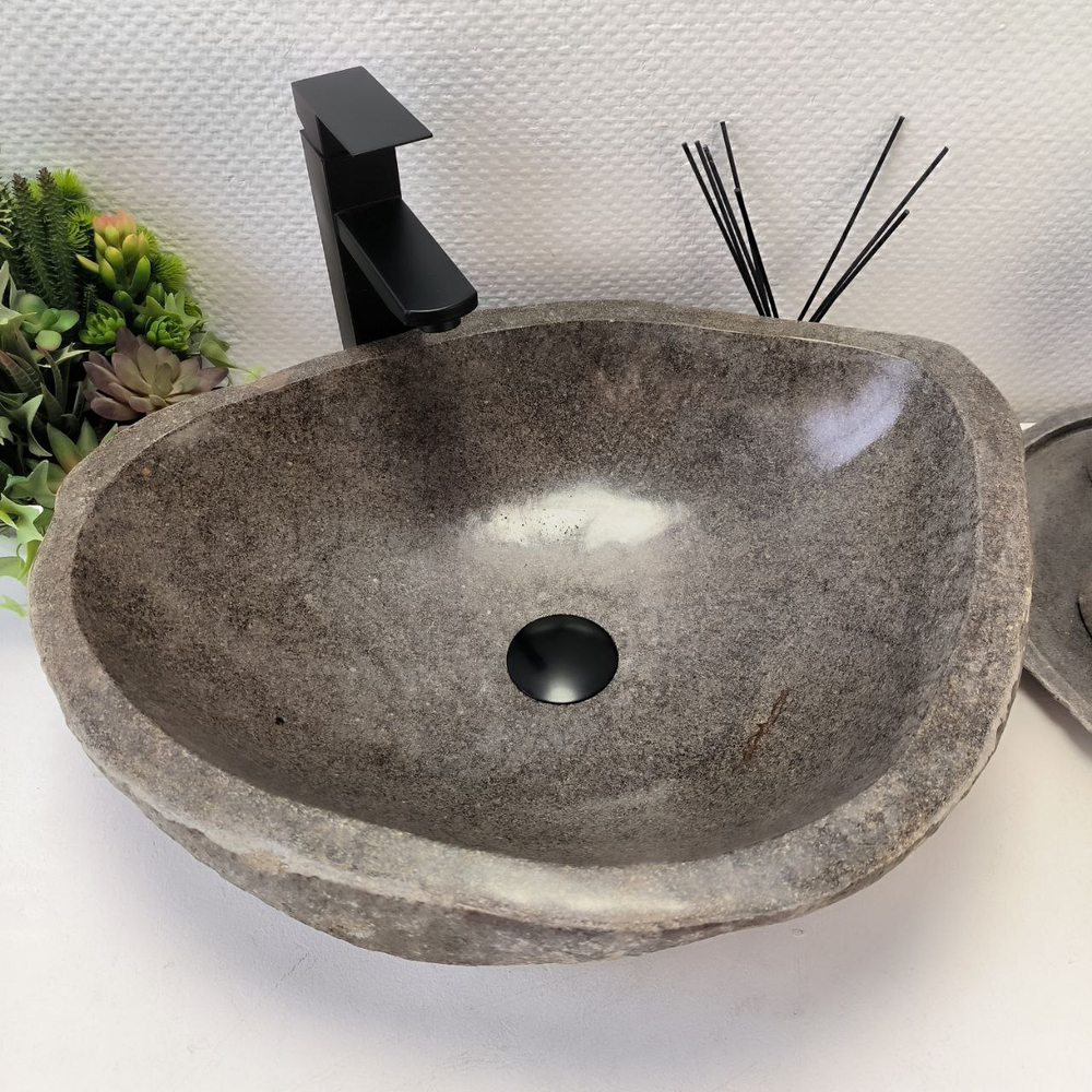 Раковина из речного камня RS-63308 (53*42*15) 0122