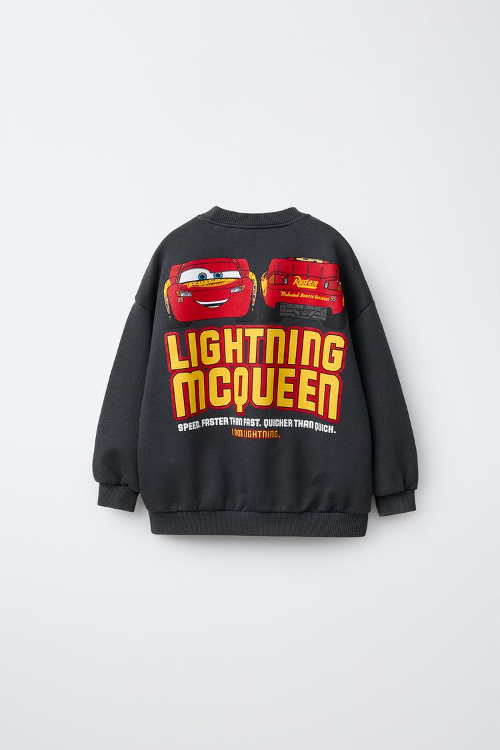 ZARA ТОЛСТОВКА CARS LIGHTNING MCQUEEN © DISNEY, АНТРАЦИТОВО-СЕРЫЙ