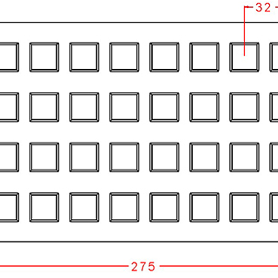 975 | Форма для шоколадных конфет &quot;Куб&quot; (275*175мм)