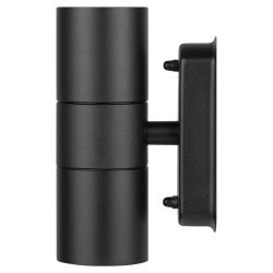 WL28 BK Подсветка ЭРА Декоративная подсветка 2*GU10 MAX35W IP54 черный | Настенная подсветка