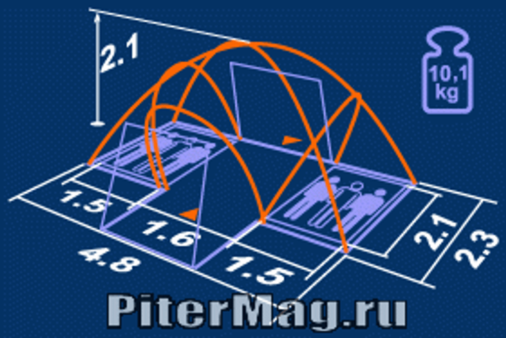 Палатка  Normal Элефант Люкс 4-6
