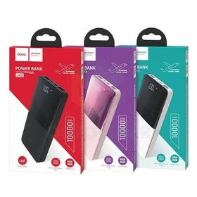 Внешний Аккумулятор (Power Bank) Hoco J42 10000 mAh (5,0V - 2A, 2USB, LCD) Розовый