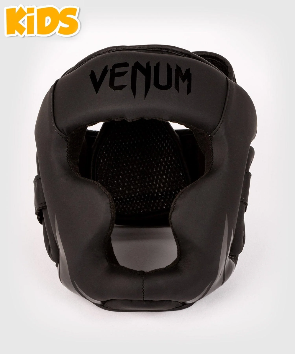Шлем боксерский детский Venum Challenger Black/Black