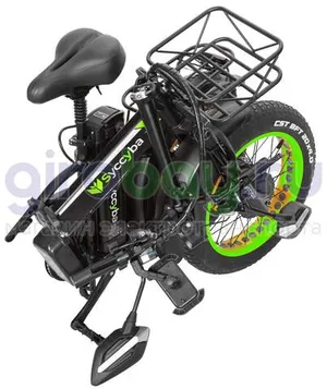 Электровелосипед Syccyba F10 Pro Dual 48V/20Ah (полный привод) - Салатовый обод фото №14