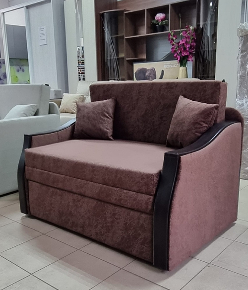 Эрика мини диван кат. 300 ткань VIVA 6 Наполнитель: ППУ ST; Багеты новый шпон: Секвойя Милк;