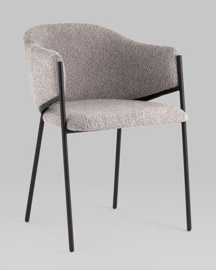 Стул Brace букле серый