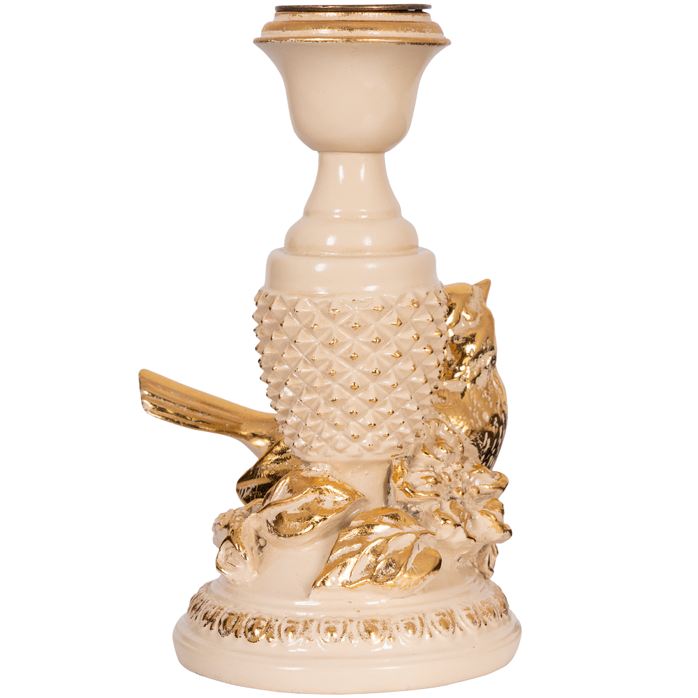 Подсвечник Птичка Терра правый Айвори