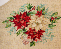 Дорожка для стола 44х140см Mix&Match Home Мастерская подарков бежевая