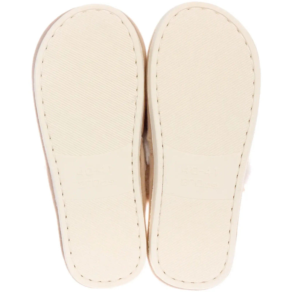 Тапочки женские домашние «DAISY», цвет бежевый, р-р 40-41