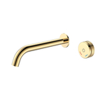 Boheme Смеситель автоматический для раковины из стены на 2 отв. TECH ЗОЛОТО