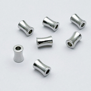 Бусина, цвет серебро (родий), размер 6*4 мм, цена за 1 шт