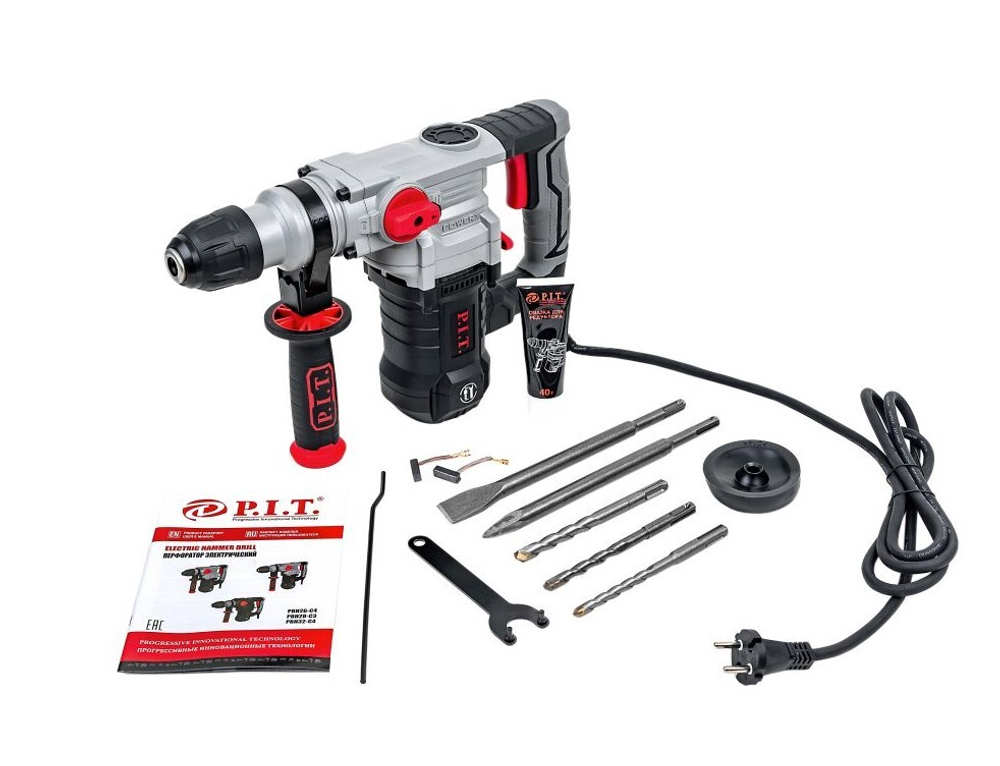 Перфоратор  PBH28-C3 Мастер(1400Вт.3-реж.верт.5,5дж.SDS+ пласт.кейс,3 бура, пика, зуб.,макс.бур 28мм