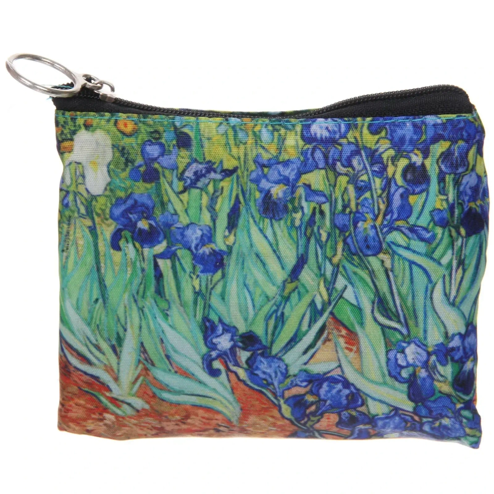 Сумка - шоппер в чехле с замком водонепроницаемая «ИДЕЯДОМА», принт ирисы, 46*55см