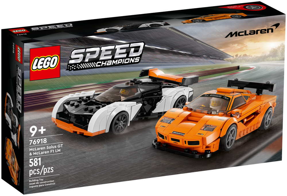 Конструктор LEGO Speed Champions 76918 McLaren Solus GT &amp; McLaren F1 LM