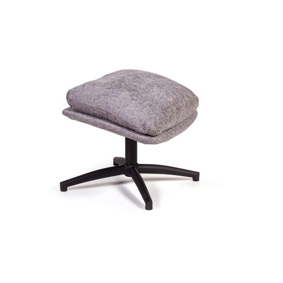 Кресло-качалка с оттоманкой Magnus, серое