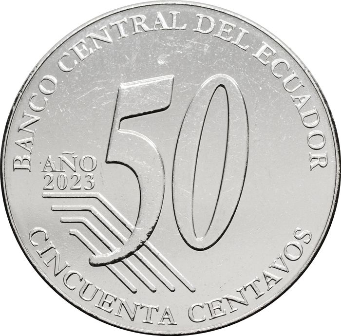 50 сентаво 2023 Эквадор «Исторические личности Эквадора - Матильда Идальго де Просель»