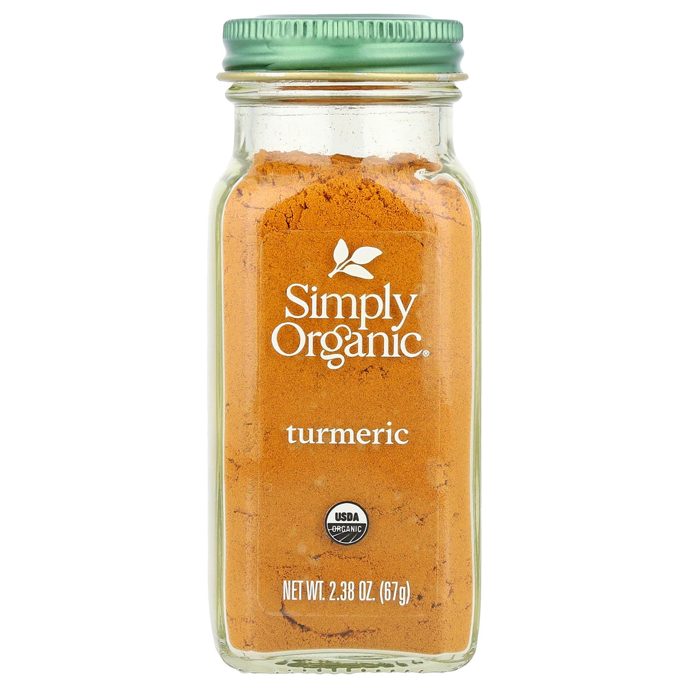Simply Organic, куркума, 67 г (2,38 унции)