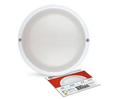 Светильник светодиодный герметичный СПП 2065-КРУГ 20Вт 6500К 1800Лм IP65 155мм IN HOME