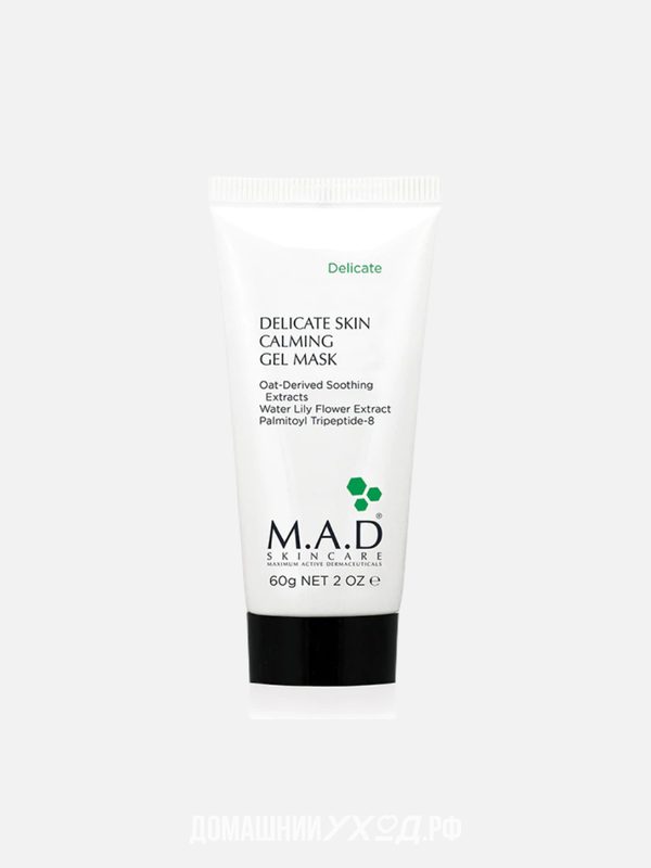 Успокаивающая гелевая маска для ухода за чувствительной кожей Delicate Skin Calming Gel Mask, M.A.D Skincare, 60 гр