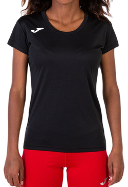 Женская теннисная футболка Joma Record II Short Sleeve - черный