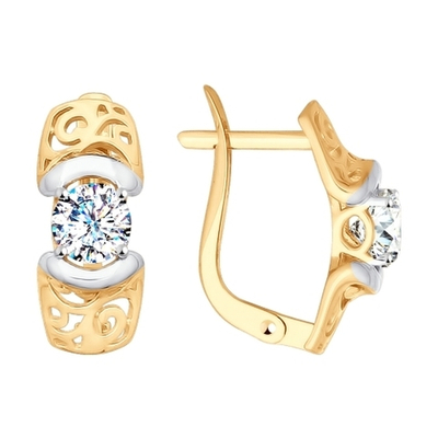 Серьги Au 585 (027825)