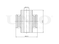 Сайлентблок задней поперечной тяги UNIO RMP-20558