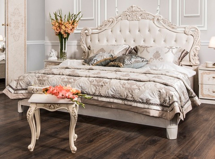 Патрисия (Эра) Кровать двухместная 1800мм (крем)