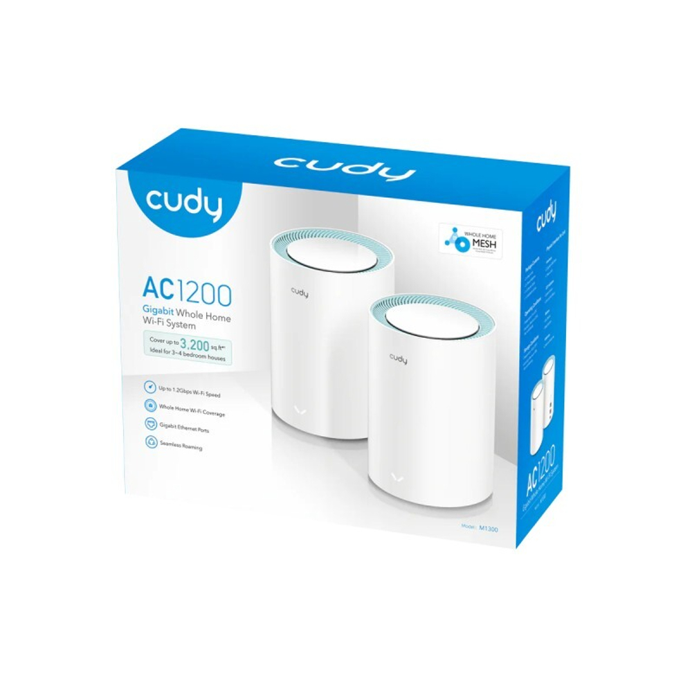 Cudy M1300 Wi-Fi Mesh-система AC1200 2-Pack