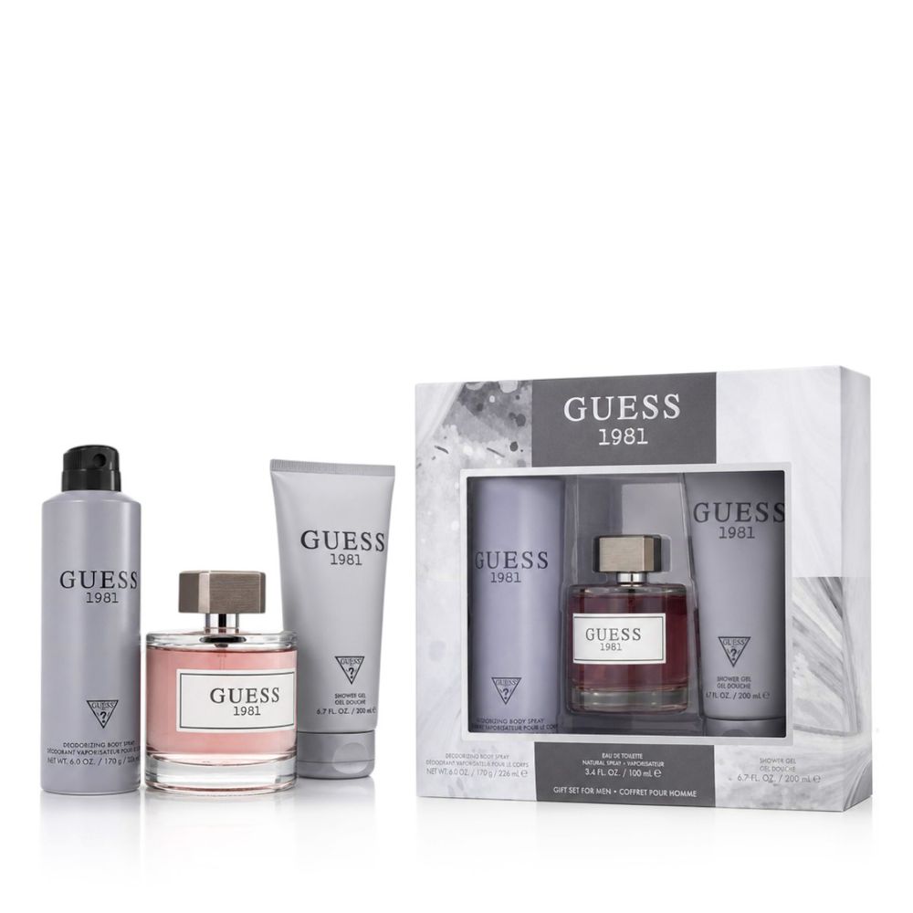 Guess Guess 1981 for Men EDT 100 ml + DEO VAPO 226 ml + SG 200 ml (man) 1 pcs