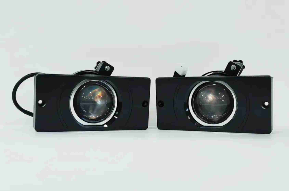 2111 - Б.-Желтый / ПТФ WD-2111 с регулировкой (белый, жёлтый свет) для ВАЗ 2110-2115, Камаз, светодиодные противотуманные фары, LZ (2 шт. / комплект)