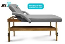 Массажный стол Relax Comfort-М серая кожа (№4)