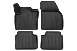 Коврики в салон для LAND ROVER Discovery Sport 2019- внедорожник , 4шт. (полиуретан, черный, черный) KVEST3D02447210