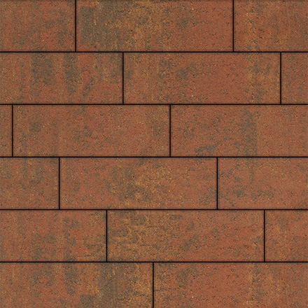 Тротуарная плитка ПРЯМОУГОЛЬНИК 750х250 мм - Листопад гладкий Арабская ночь