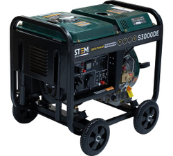Дизельный генератор STEM Techno s3000de 3квт, электростартер, дисплей, подогрев ГЕН024