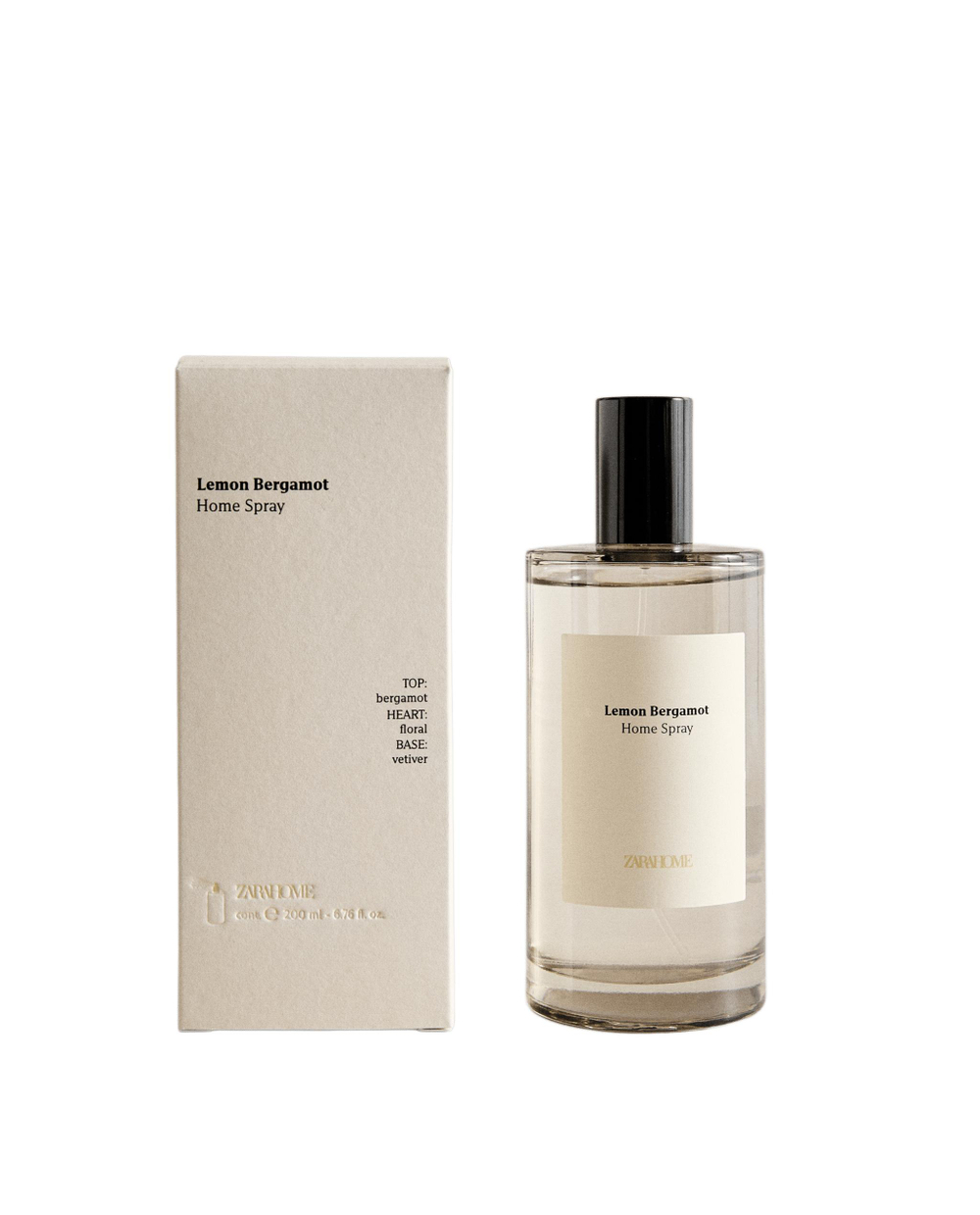Zara Home Ароматический спрей для дома Lemon Bergamot 200 мл, освежитель, аромат свежий цитрусовый