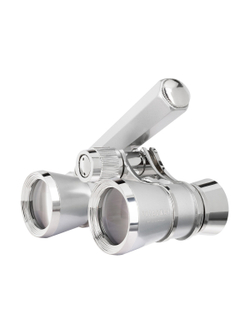 Театральный бинокль-лорнет Levenhuk Broadway 325E Серебристый