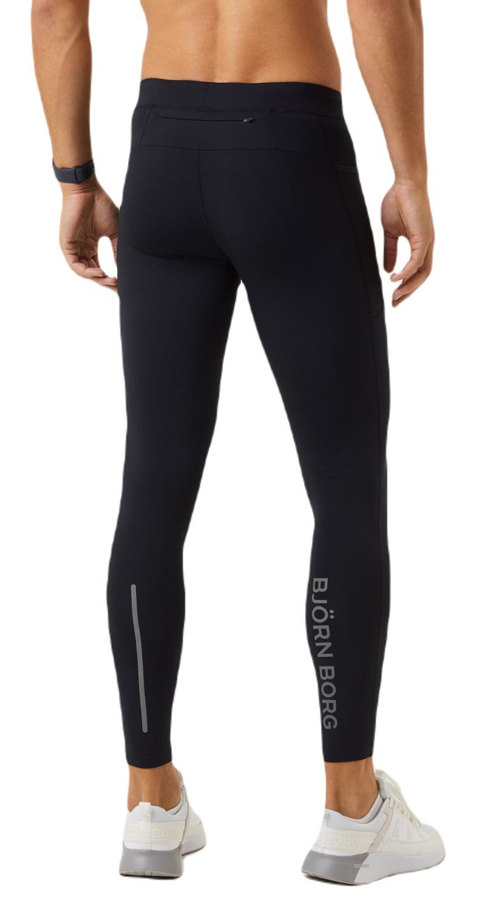 Мужские теннисные штаны Björn Borg Running Winter Tights - черный