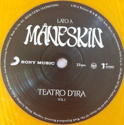 Maneskin. Teatro D'ira - Vol. I (LP) Orange Vinyl