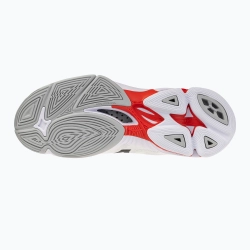 Кроссовки волейбольные Mizuno Wave Lightning Pro Mid white/black/fiery red