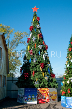 Сосна уличная искусственная "Альпийская" ствольная