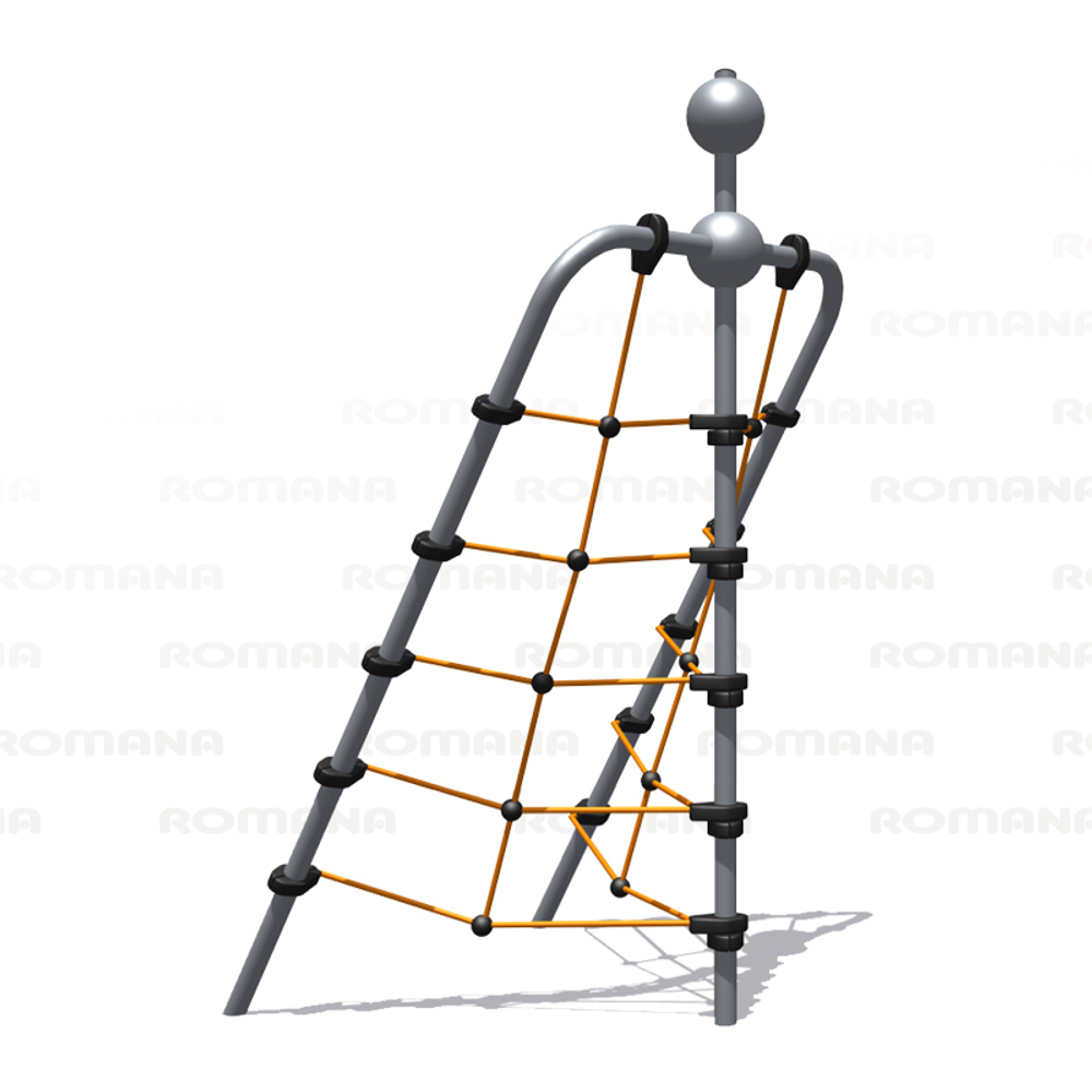 Детский спортивно-игровой комплекс с канатным лазом серия "Сфера" Romana 057.04.00