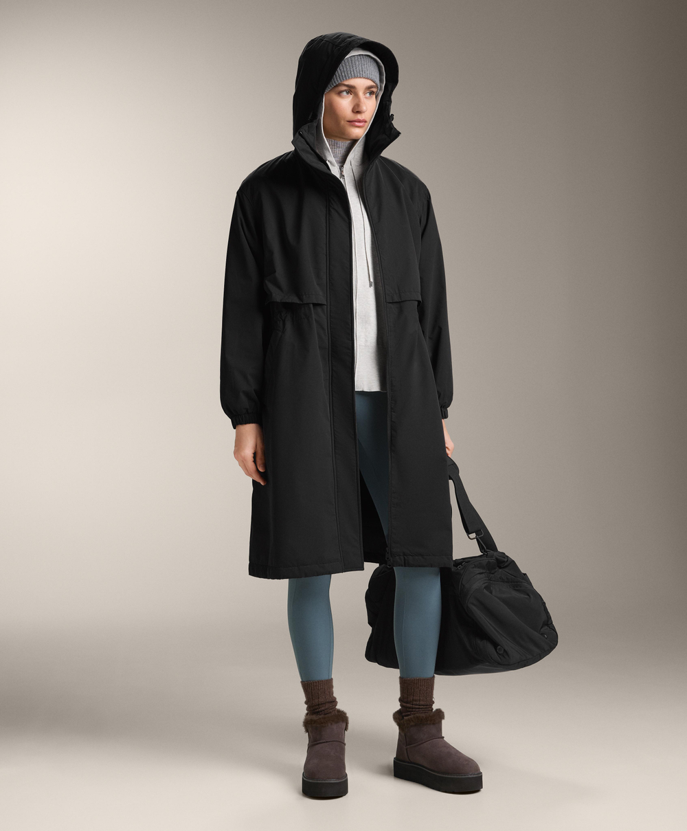 OYSHO Легинсы длиной до щиколотки с высокой посадкой и карманами, компрессионные, длиной 65 см, синеватый