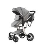Детская коляска Luxmom 601A 2в1 серый